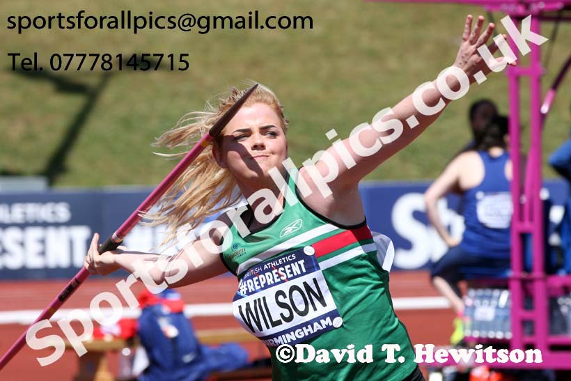 Womens javelin, World Championship Team Trials, Alexander Stadium, Birmingham